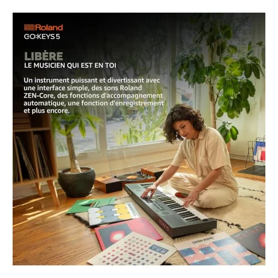 Autre vue du Clavier arrangeur Roland GO:KEYS 5