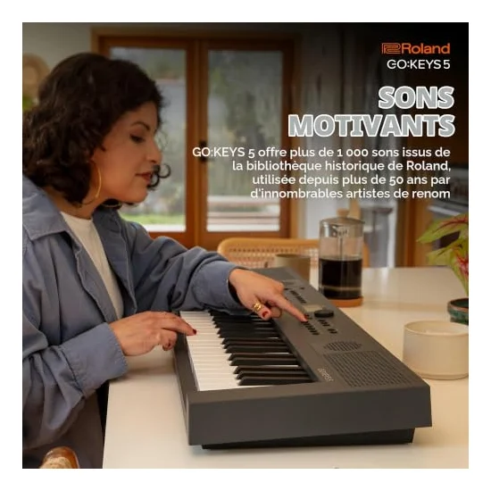 Autre vue du Clavier arrangeur Roland GO:KEYS 5
