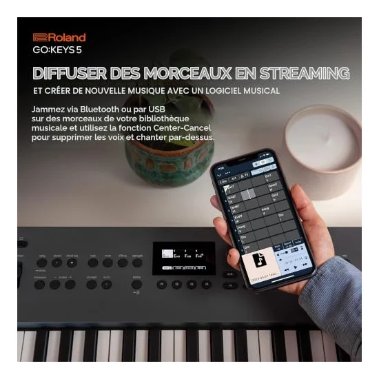Autre vue du Clavier arrangeur Roland GO:KEYS 5