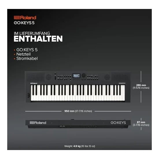 Autre vue du Clavier arrangeur Roland GO:KEYS 5