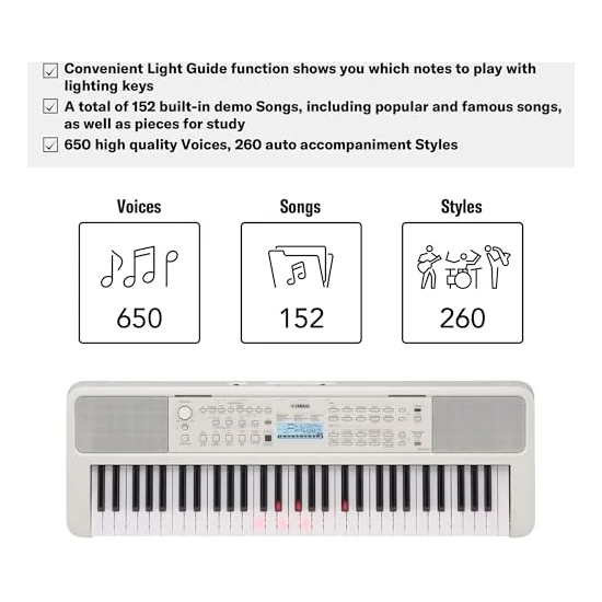 Autre vue du Clavier arrangeur Yamaha EZ-310