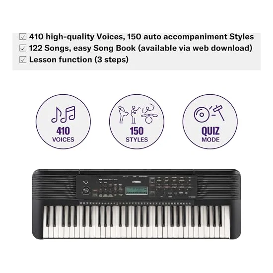 Autre vue du Clavier arrangeur Yamaha PSR-E283