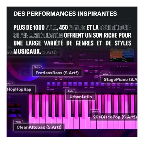 Autre vue du Clavier arrangeur Yamaha PSR-SX620