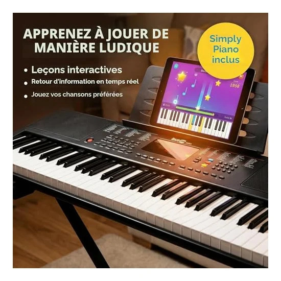 Autre vue du Clavier pour enfant RockJam RJ361