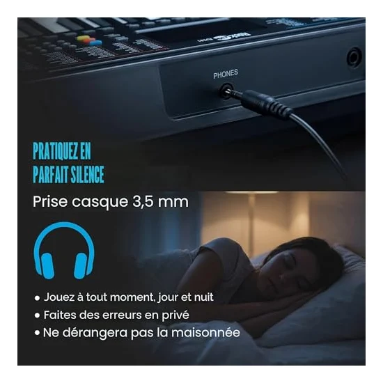 Autre vue du Clavier pour enfant RockJam RJ361