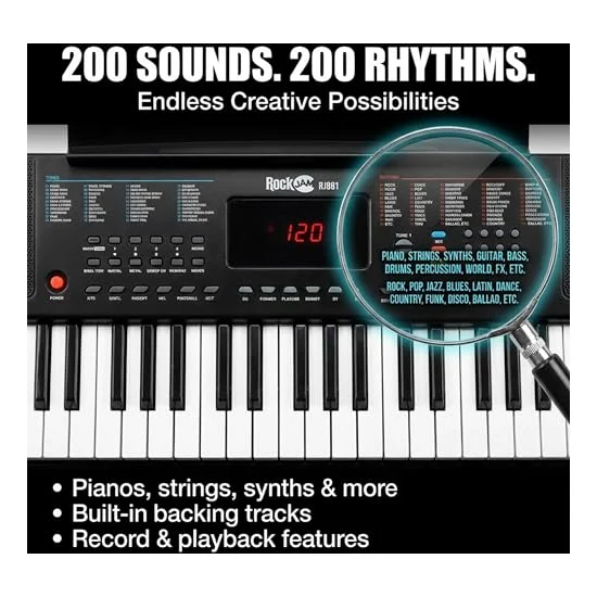 Autre vue du Clavier pour enfant RockJam RJ361