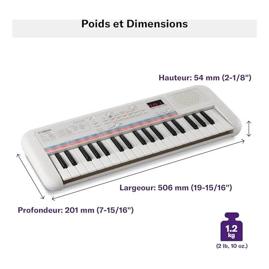 Autre vue du Clavier pour enfant Yamaha PSS-E30 Remie