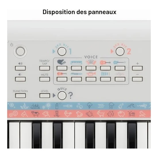 Autre vue du Clavier pour enfant Yamaha PSS-E30 Remie