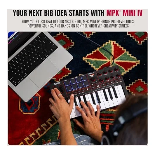 Autre vue du Clavier maître MIDI Akai Professional MPK Mini IV