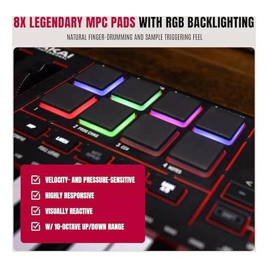 Autre vue du Clavier maître MIDI Akai Professional MPK Mini IV