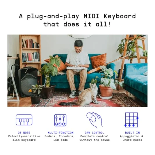 Autre vue du Clavier maître MIDI Arturia MiniLab 3