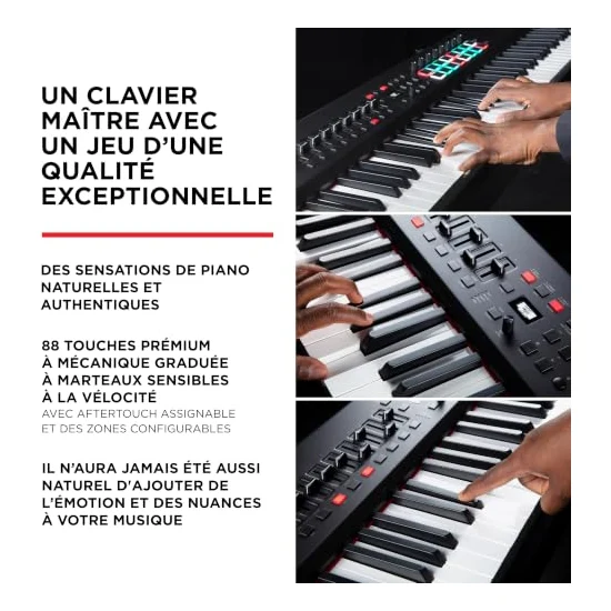 Autre vue du Clavier maître MIDI M-Audio Hammer 88 Pro