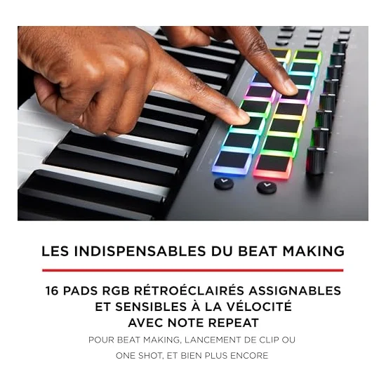 Autre vue du Clavier maître MIDI M-Audio Hammer 88 Pro