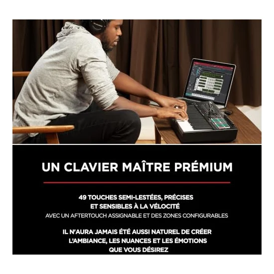 Autre vue du Clavier maître MIDI M-Audio Oxygen Pro 49