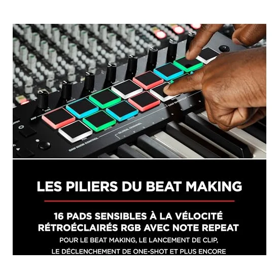 Autre vue du Clavier maître MIDI M-Audio Oxygen Pro 49