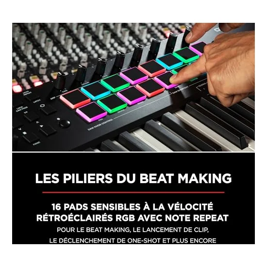 Autre vue du Clavier maître MIDI M-Audio Oxygen Pro 61
