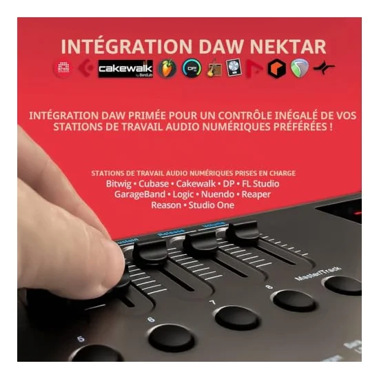 Autre vue du Clavier maître MIDI Nektar Impact LX61+