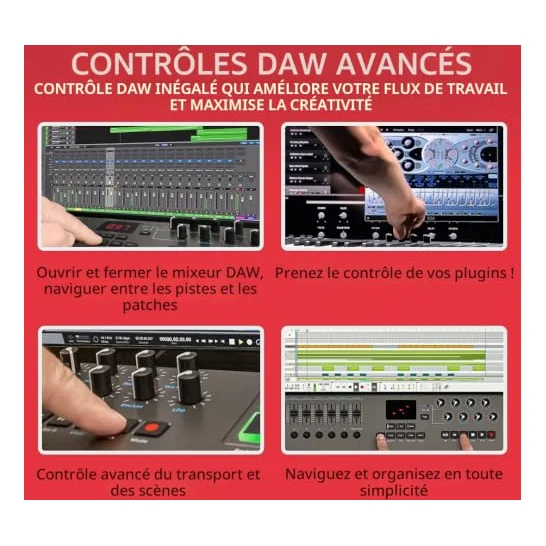 Autre vue du Clavier maître MIDI Nektar Impact LX61+
