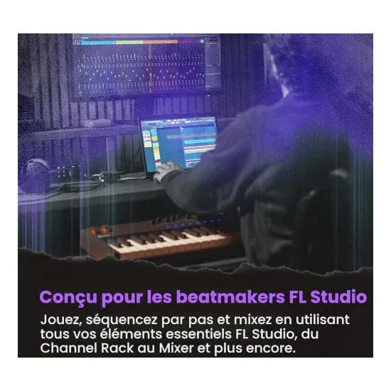 Autre vue du Clavier maître MIDI Novation FLkey 2 61