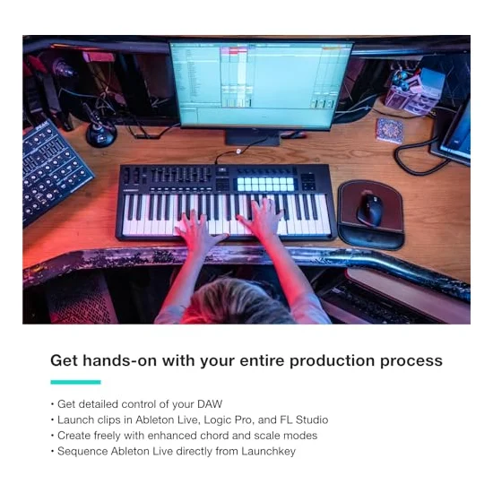 Autre vue du Clavier maître MIDI Novation Launchkey 49 MK4