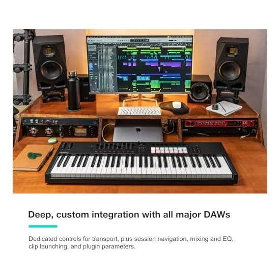 Autre vue du Clavier maître MIDI Novation Launchkey 61 MK4