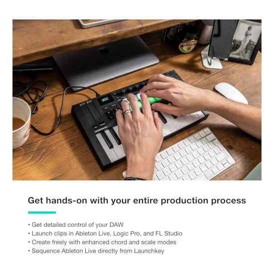 Autre vue du Clavier maître MIDI Novation Launchkey Mini 25 MK4