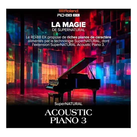 Autre vue du Piano de scène Roland RD-88 EX