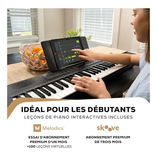 Autre vue du Clavier arrangeur Alesis Melody 61 MK4