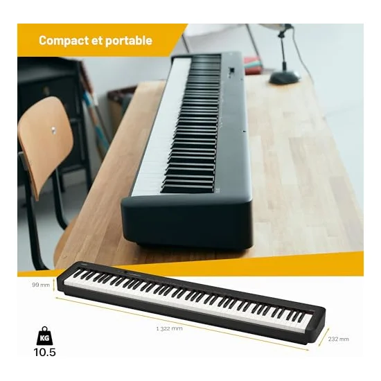 Autre vue du Piano numérique portable Casio CDP-S110