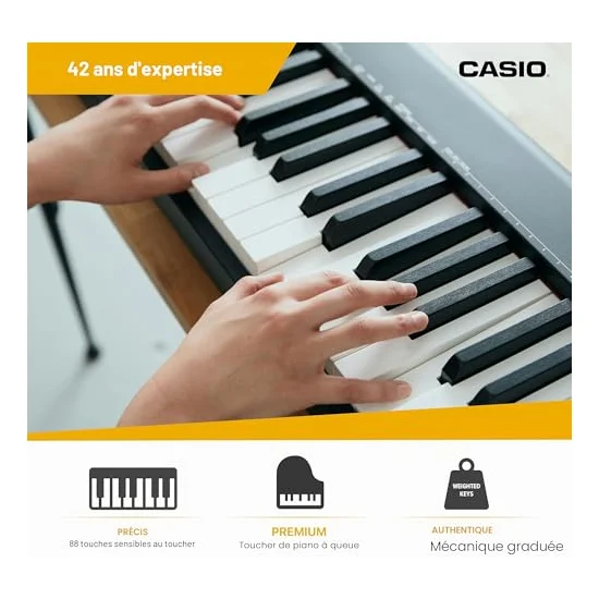 Autre vue du Piano numérique portable Casio CDP-S110