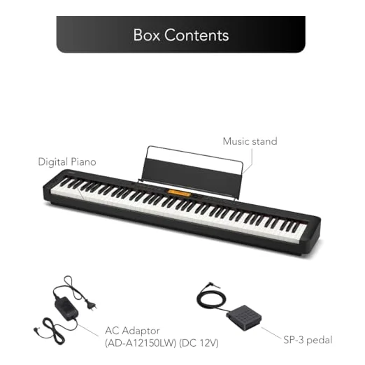 Autre vue du Piano numérique portable Casio CDP-S360