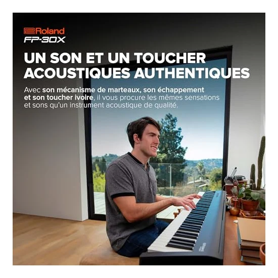 Autre vue du Piano numérique portable Roland FP-30X