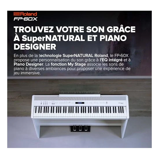 Autre vue du Piano numérique portable Roland FP-60X
