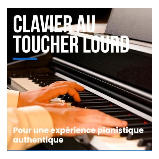 Autre vue du Piano numérique à meuble Woodbrass DP2 MK2