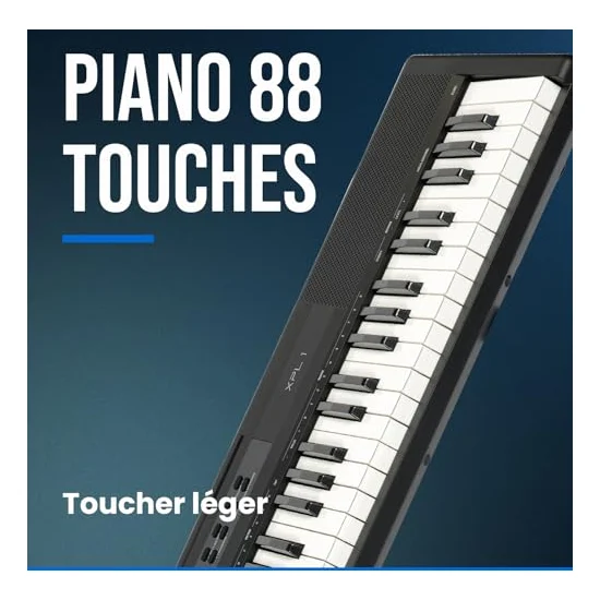 Autre vue du Piano numérique portable Woodbrass XPL1