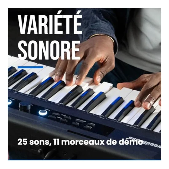 Autre vue du Piano numérique portable Woodbrass XPL1