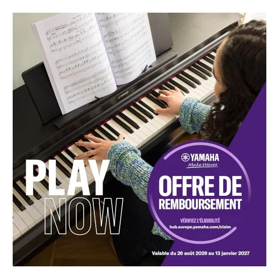 Autre vue du Piano numérique à meuble Yamaha Arius YDP-146
