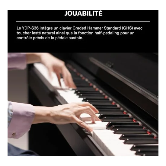 Autre vue du Piano numérique à meuble Yamaha Arius YDP-S36