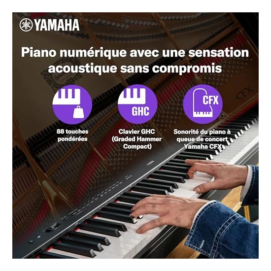 Autre vue du Piano numérique portable Yamaha P-225