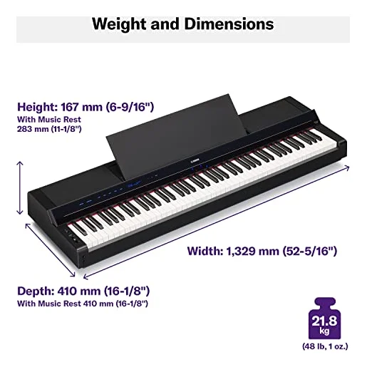 Autre vue du Piano numérique portable Yamaha P-S500