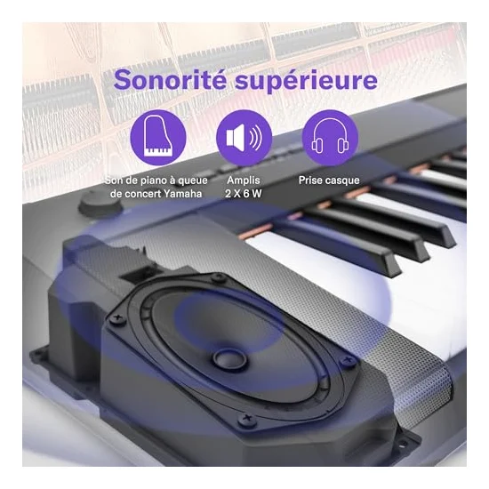 Autre vue du Piano numérique portable Yamaha Piaggero NP-35
